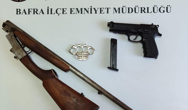 Samsun'da silahla havaya ateş açan şüpheli yakalandı