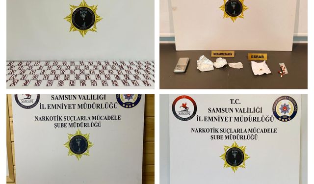 Samsun'da uyuşturucu operasyonunda 5 zanlı yakalandı