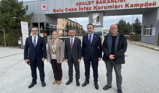 TBMM Hükümlü ve Tutuklu Haklarını İnceleme Alt Komisyonu heyeti Bolu'da cezaevlerini inceledi