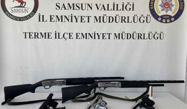 Terme'de ruhsatsız silah operasyonunda 1 zanlı yakalandı