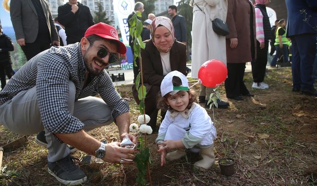 Trabzon ve çevre illerde 'Milli Ağaçlandırma Günü' kapsamında fidan dikildi
