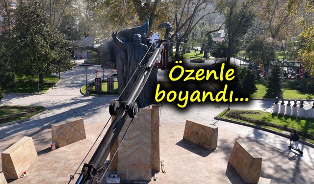 ATATÜRK BÜSTLERİ VE ANITLAR TEMİZLENDİ