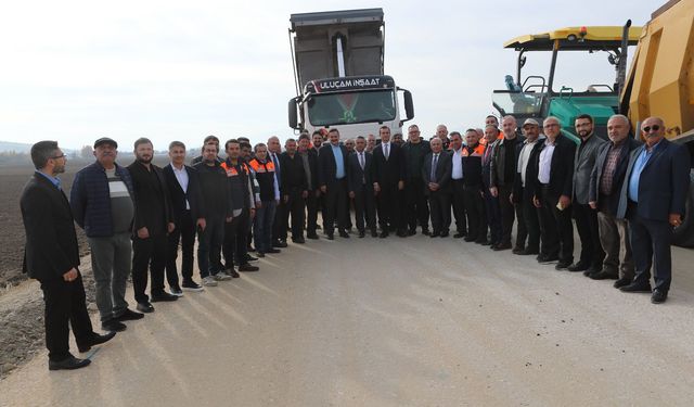 Amasya'da köy yollları asfaltlanıyor