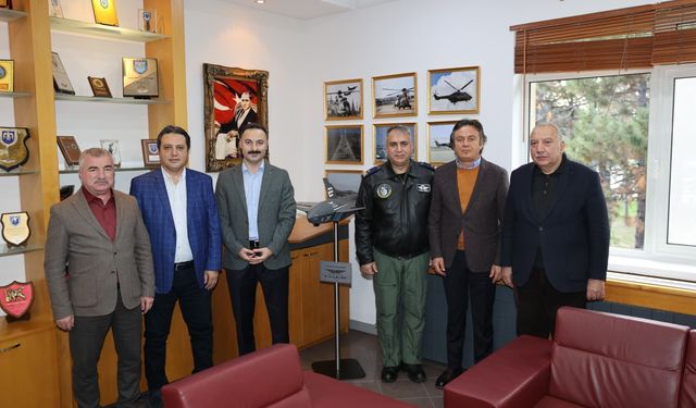 Havza Kaymakamı Ayvat'tan 5. Ana Jet Üs Komutanlığına taziye ziyareti