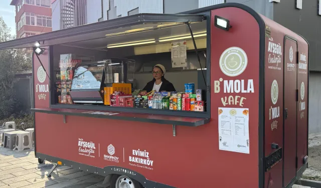 İstanbul Bakırköy'de B'Mola Karavan Kafe hizmete açıldı