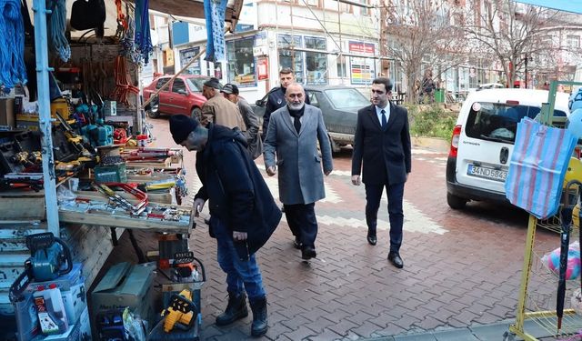 Küre ilçesinde Kaymakam Çakır ve Belediye Başkanı Turan esnafı ziyaret etti
