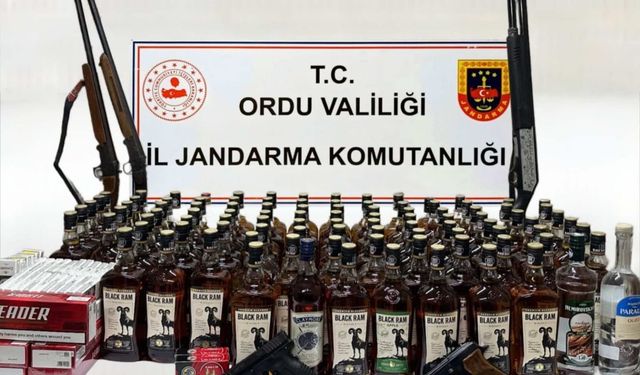 Ordu'da kaçak alkol operasyonunda 2 şüpheli tutuklandı