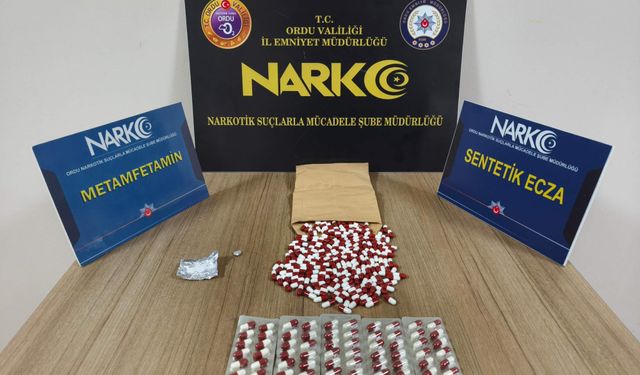 Ordu'da uyuşturucu operasyonunda 1 şüpheli tutuklandı