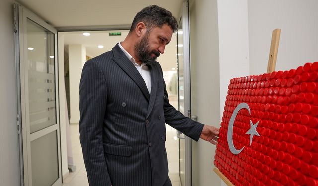 Özel bireyli aileler Taşköprü'de atıkları sanata dönüştürdü