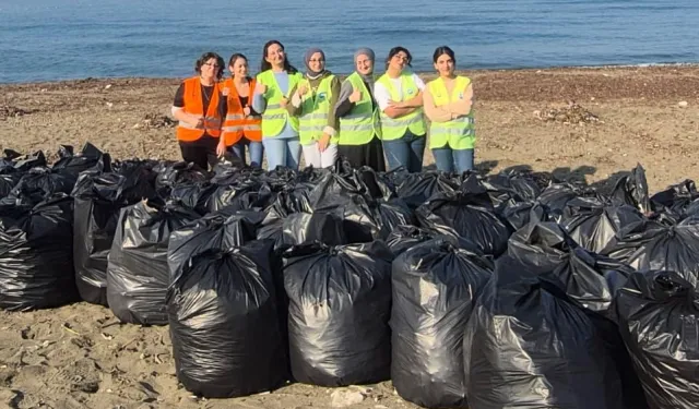 Trabzon'da sahil temizliği için ortak çalışma