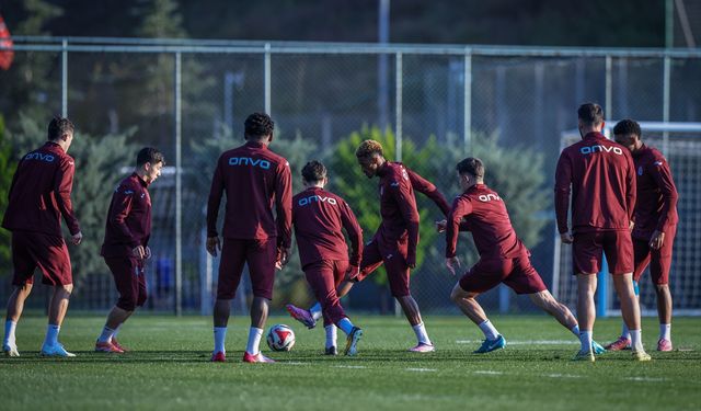 Trabzonspor, Göztepe maçı hazırlıklarını sürdürdü