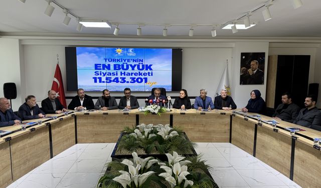 AK Parti Çorum İl Başkanı Alar'dan üye sayısının artışına ilişkin açıklama