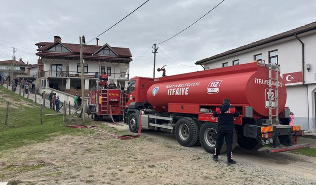 Bartın'da evde çıkan yangın söndürüldü