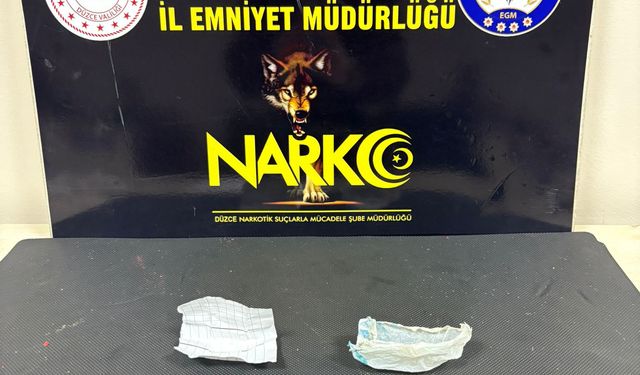 Düzce'de uyuşturucu operasyonunda 2 zanlı tutuklandı