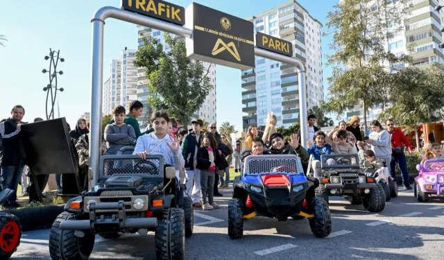 Mersin'de Trafik Park yarıyıl tatilinde çocukların akınına uğradı