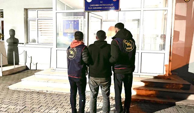 Samsun'da hırsızlıktan 10 yıl 9 ay kesinleşmiş hapis cezası bulunan hükümlü yakalandı