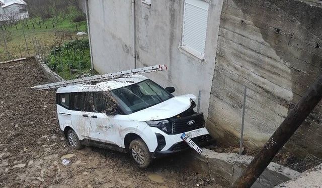 YOLDAN ÇIKIP TARLAYA GİRDİ