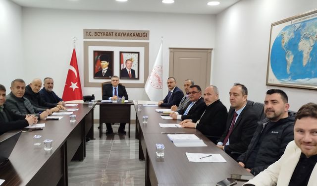 Boyabat'ta OSB Müteşebbis Heyeti Toplantısı yapıldı