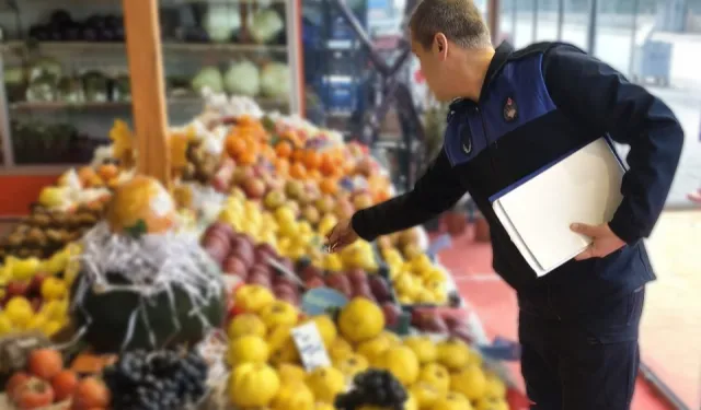 Bursa İnegöl zabıtasından manav denetimi
