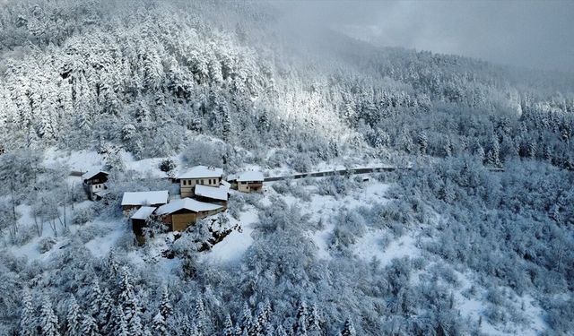 Düzce, Bolu, Kocaeli ve Karabük'ün yüksek kesimlerinde kar etkili oldu