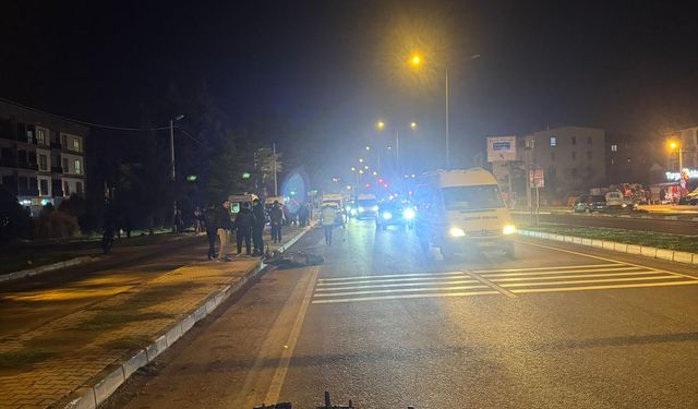 MOTOSİKLET KAZASI, 1 KİŞİ ÖLDÜ