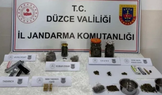 Düzce'de uyuşturucu operasyonu: 2 gözaltı