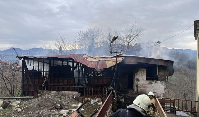 Giresun'da evde çıkan yangında yaşlı kadın öldü