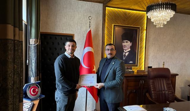 İhsangazi'de kar mücadelesine katılan personele teşekkür belgesi verildi