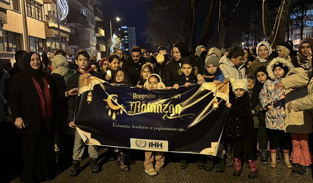 Kastamonu'da ramazan ayı dolayısıyla fener alayı düzenlendi