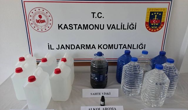 Kastamonu'da sahte içki operasyonunda 12 zanlı yakalandı