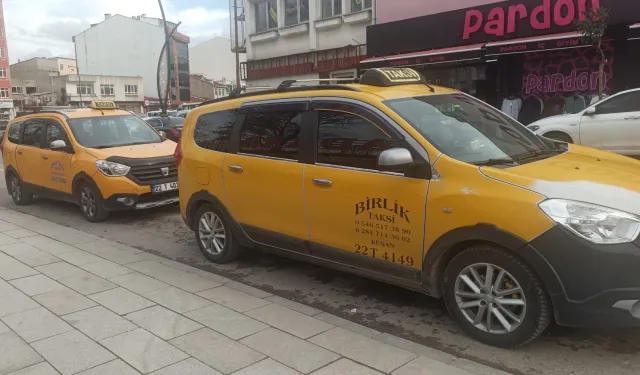 Keşan'da taksilerde indi-bindi 200 TL oldu