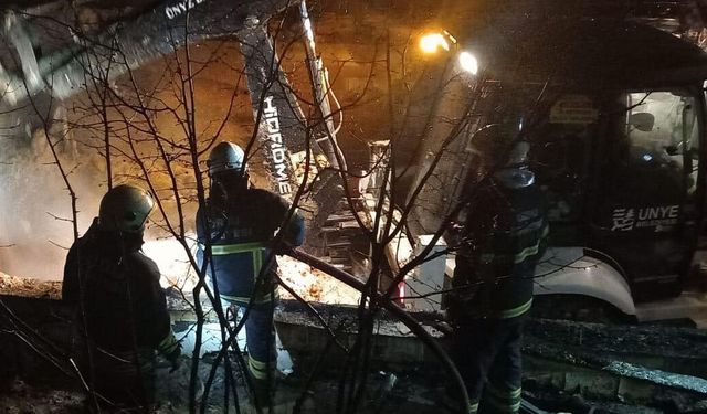 Ordu'da ahırda çıkan yangında 25 büyükbaş hayvan telef oldu