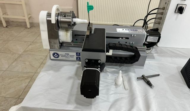Ordu'da lise öğrencileri CNC makineleri üretti