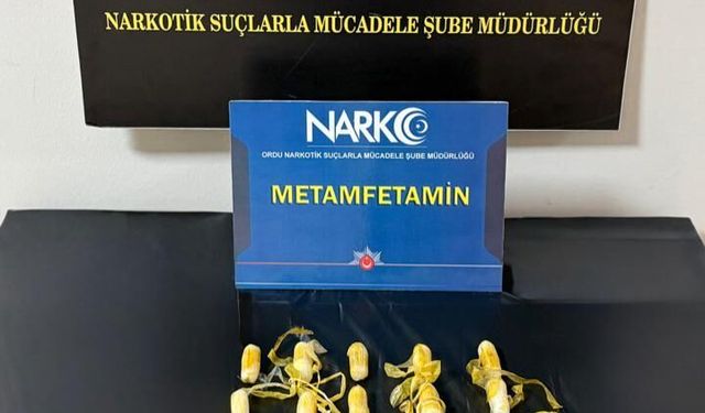 Ordu'da midesinde uyuşturucu kapsülleri bulunan şüpheli tutuklandı