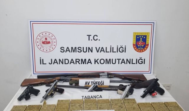 Samsun'da silahla havaya ateş eden 2 şüpheli yakalandı