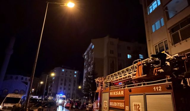 Tokat'ta yangın çıkan evde hasar oluştu