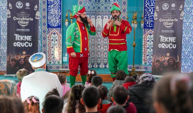 Trabzon'da çocuklar için tekne orucu etkinlikleri düzenlendi