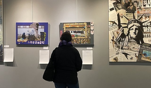 Trabzon'da Filistin temalı dijital fotomontaj sergisi açıldı