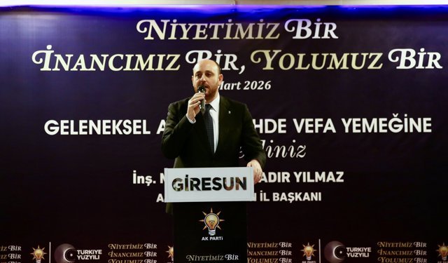 AK Parti Genel Başkan Yardımcısı Büyükgümüş, Giresun'da iftar programında konuştu: