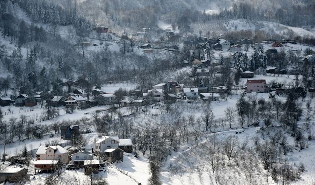 YÜKSEK KESİMLER BEYAZ ÖRTÜYLE KAPLANDI
