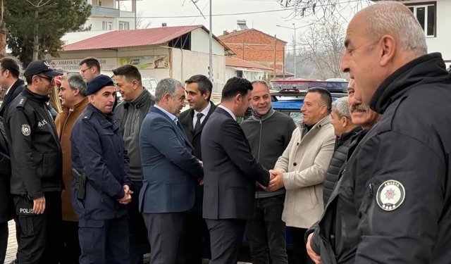 Hamamözü'nde bayramlaşma töreni düzenlendi