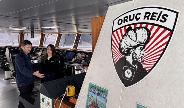 Oruç Reis Sismik Araştırma Gemisinin operasyonel süreç takibinde kadın gücü