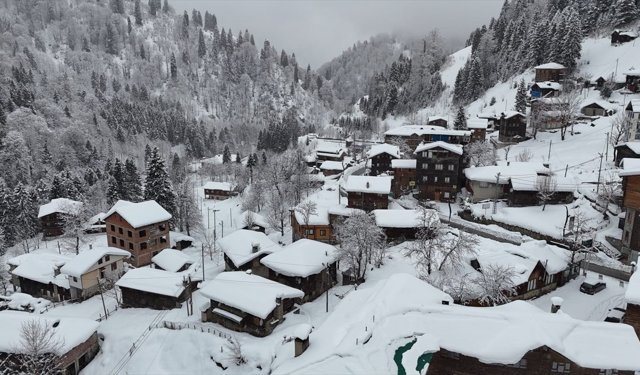 Rize, Artvin, Ordu ve Bayburt'ta soğuk hava etkisini sürdürüyor