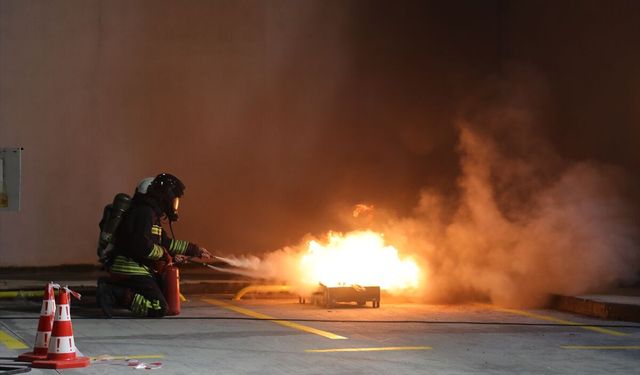 Samsun Şehir Hastanesinde KBRN tatbikatı yapıldı