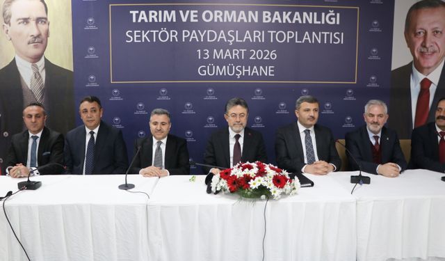 Tarım ve Orman Bakanı İbrahim Yumaklı, Gümüşhane'de konuştu: