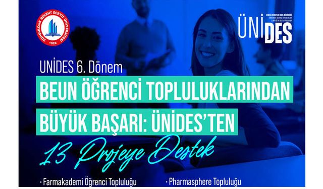ÜNİDES'TEN 13 PROJEYE DESTEK