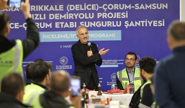 Ulaştırma ve Altyapı Bakanı Uraloğlu, Çorum'da konuştu: