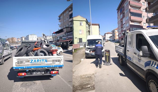 EREĞLİ’DE POLİS DESTEKLİ KALDIRIM TEMİZLİĞİ