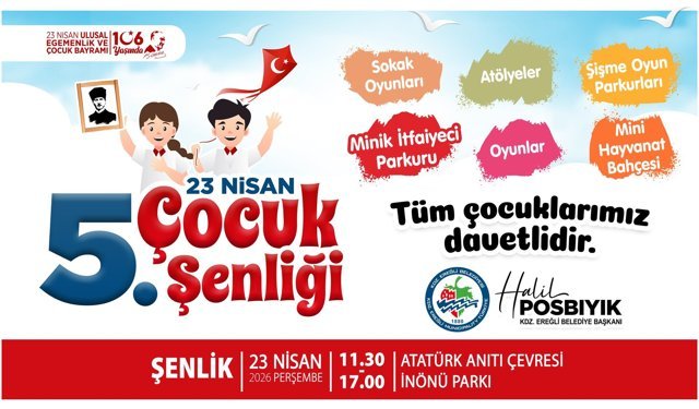 EREĞLİ'DE 23 NİSAN COŞKUSU