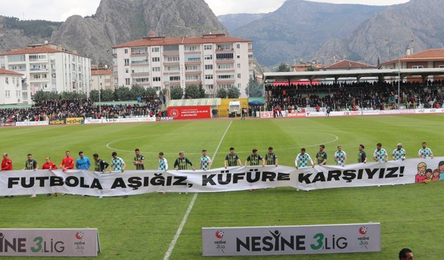 Amasyaspor, sahasında Fatsa Belediyespor'u 1-0 mağlup etti